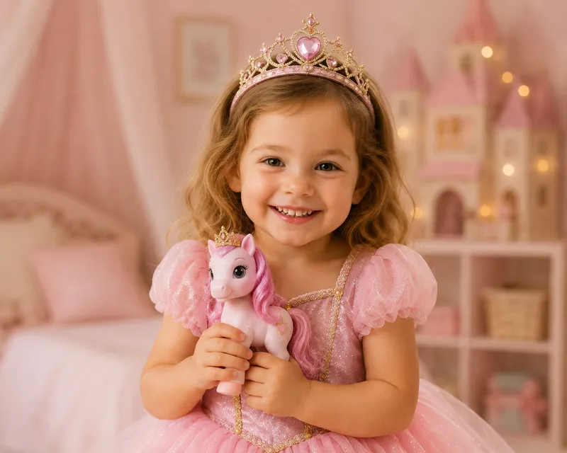 Ava Rae, age 4, holding a collectible toy — future CEO